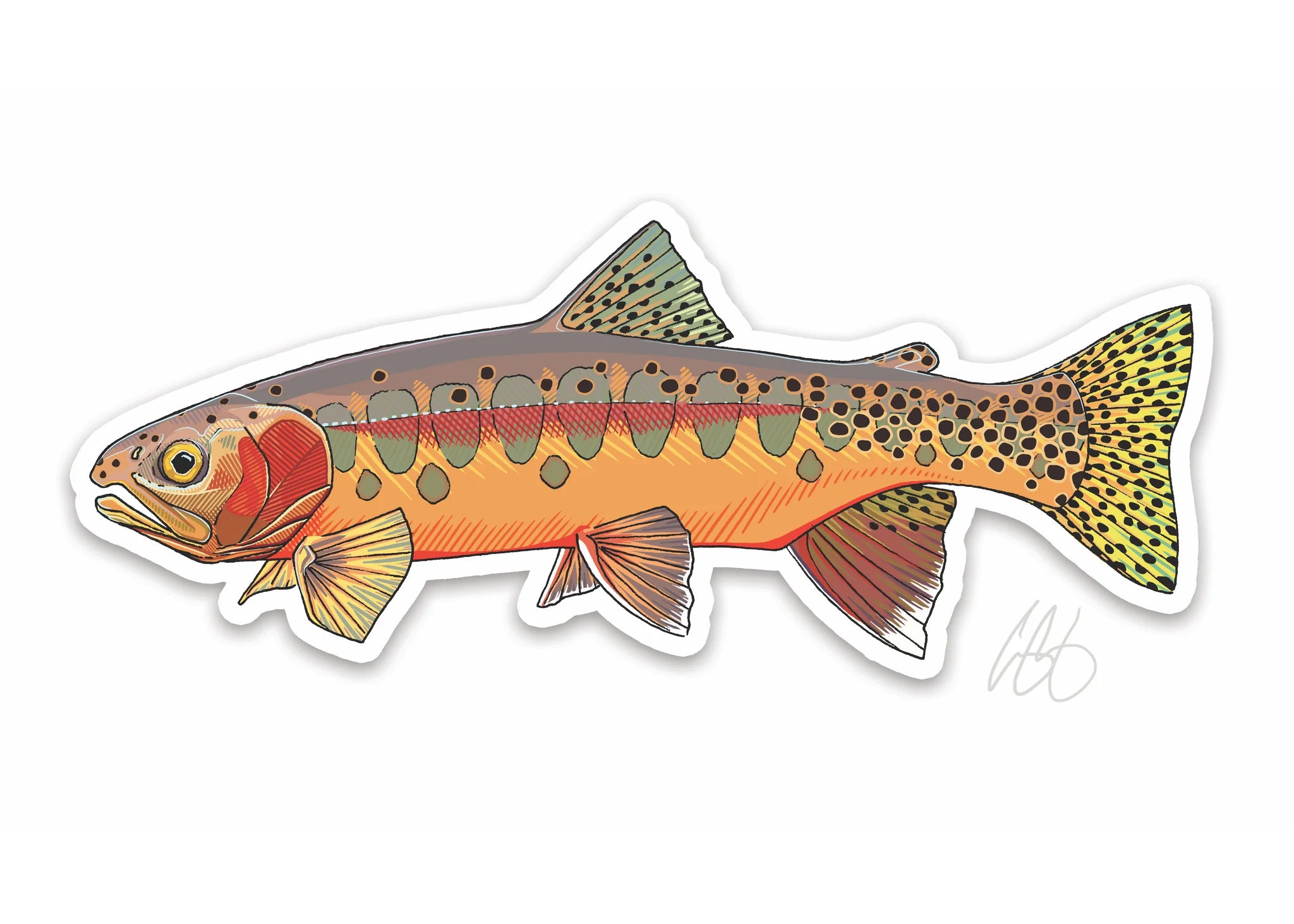 Casey Underwood Sticker Fish