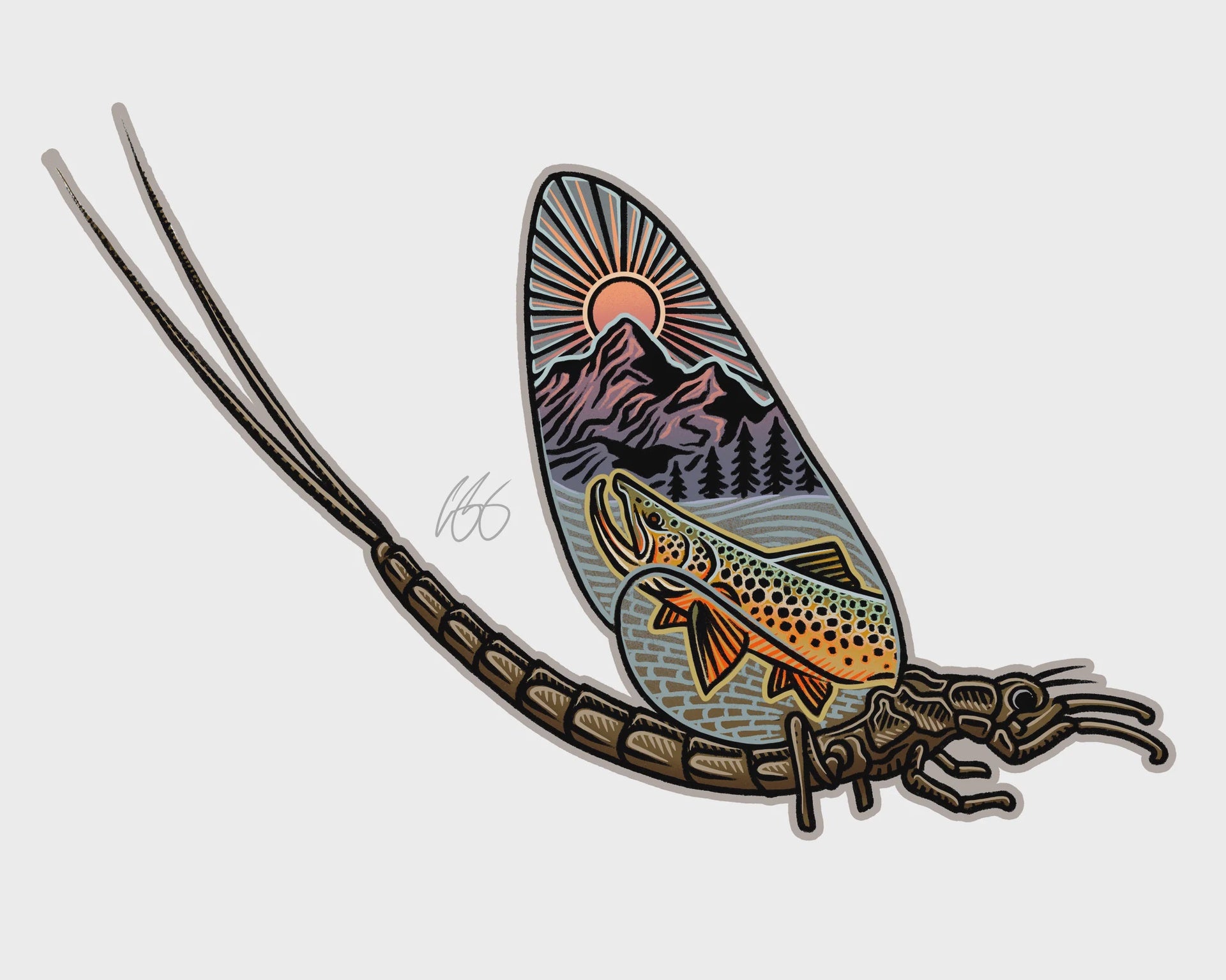 Casey Underwood Non-Fish Sticker