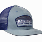 Sage Striper Patch Trucker