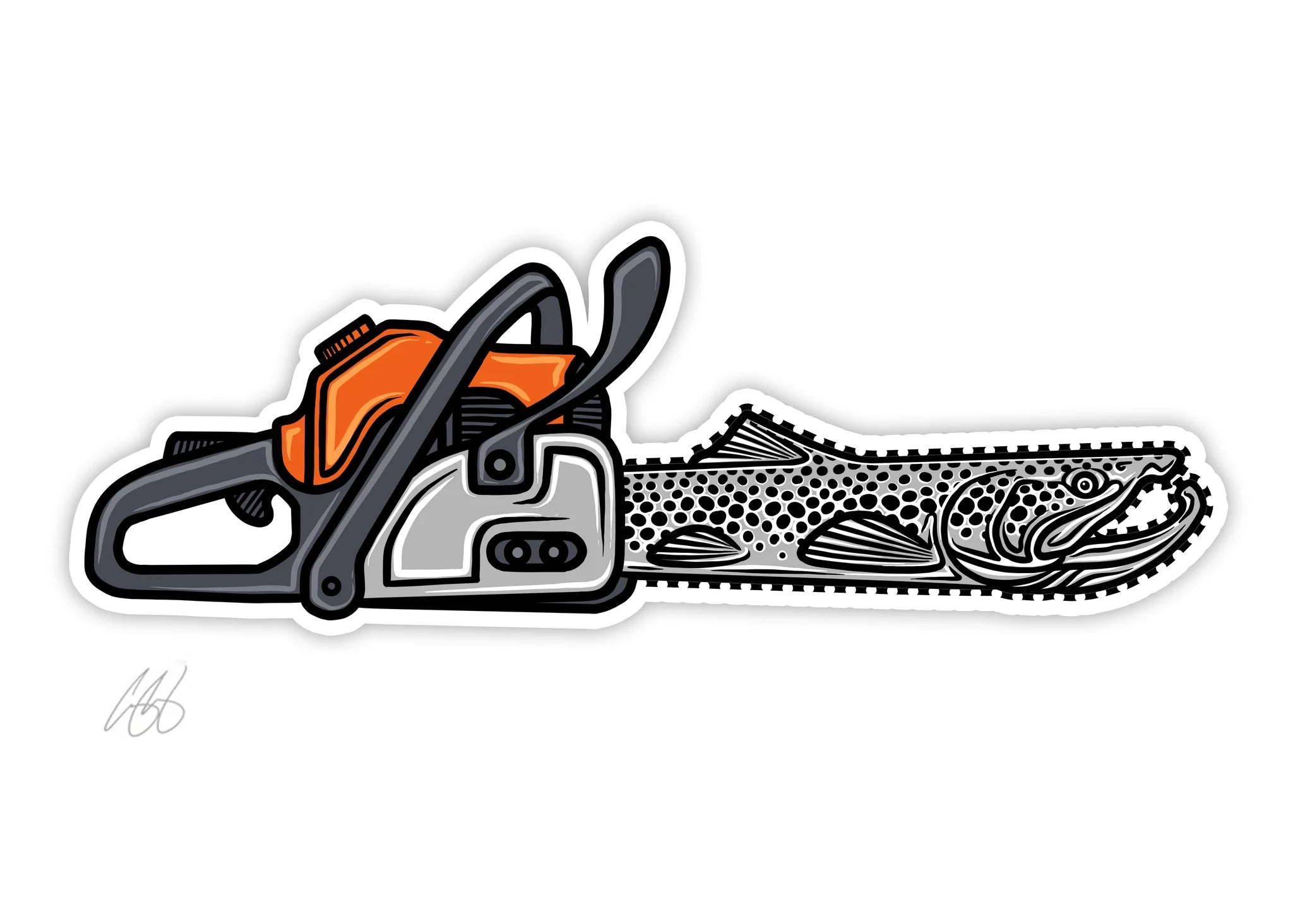 Casey Underwood Sticker Fish