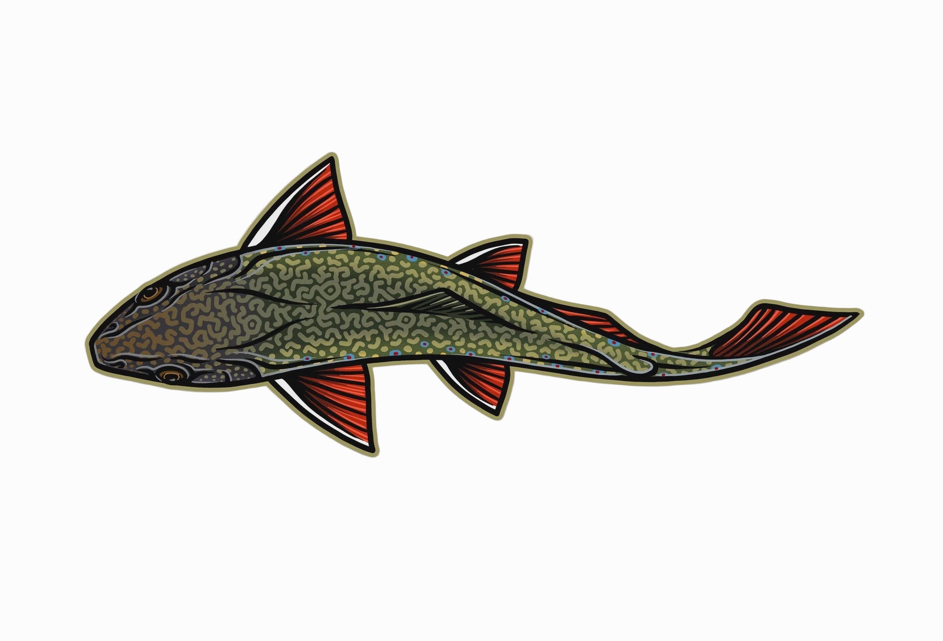 Casey Underwood Sticker Fish